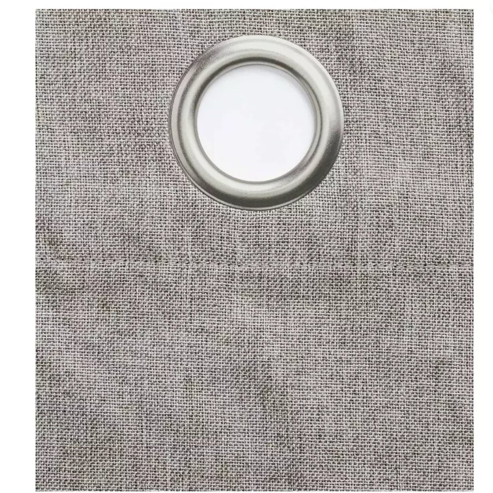 Madison Double-Blackout Grommet Curtain Pair, 40"W x 96"L per panel Stone Grey